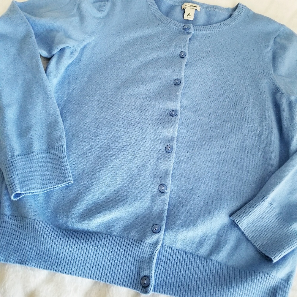 L.L. Bean Button-Front Cardigan - Picture 5 of 8
